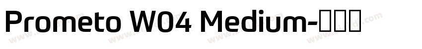 Prometo W04 Medium字体转换